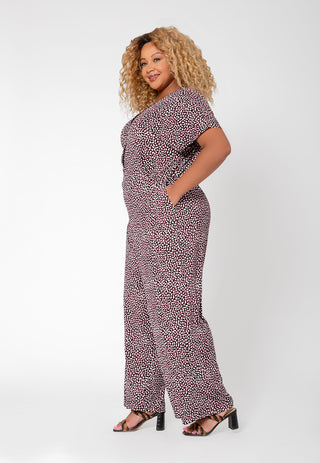 Leota Women's Ruby Wide Leg Jumpsuit Gray