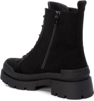 Xti - Botas femininas de camurça com cadarço