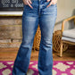 Judy Blue - MR Tummy Control Vintage Wash & Back Shield Pkts Flare