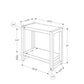Accent Side Table Narrow Small 2-Tier Contemporary Modern