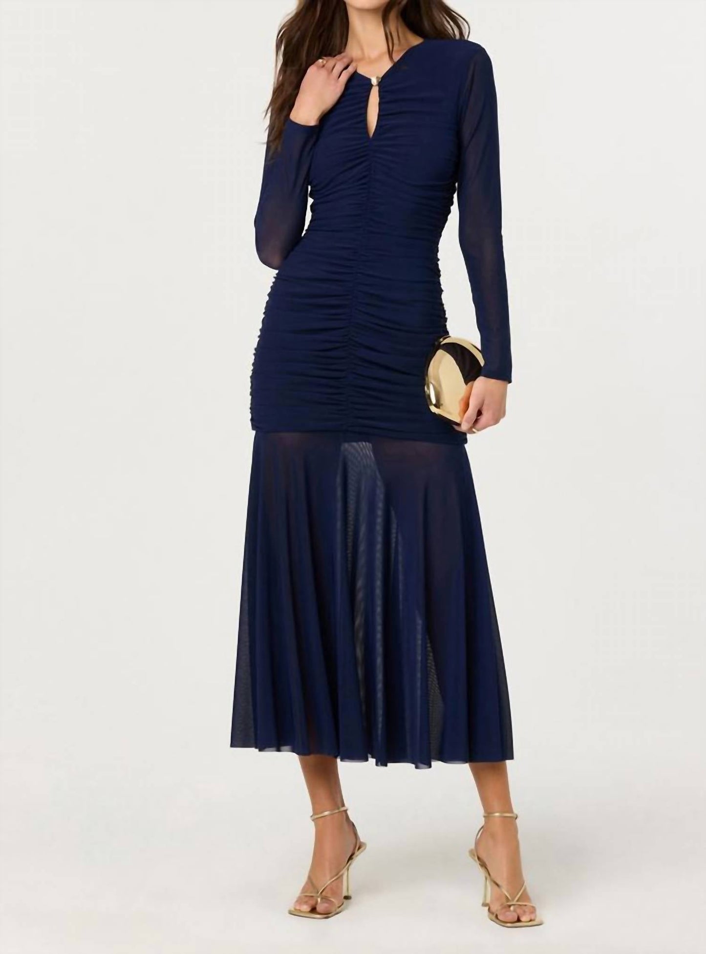 Astr - Yasmine Long Sleeve Midi Dress