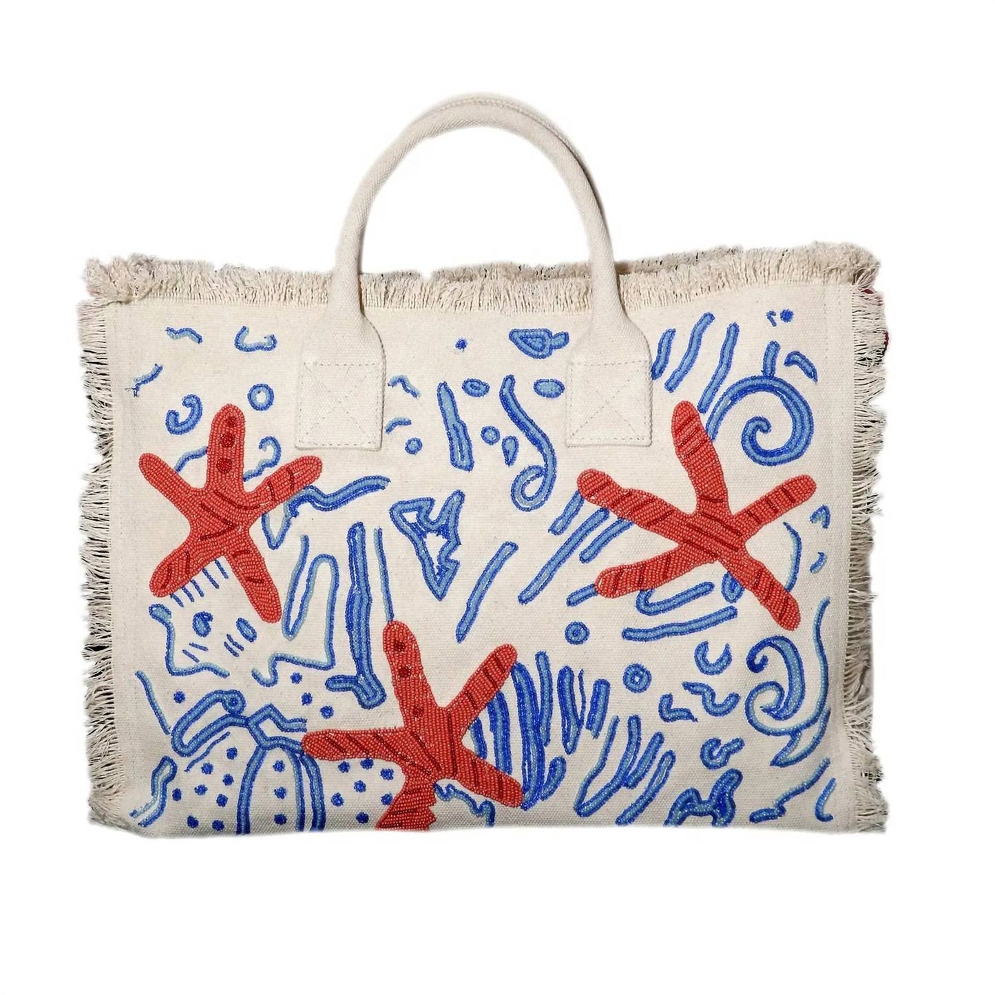 Tiana Designs - Deep Sea Beaded Canvas Bag