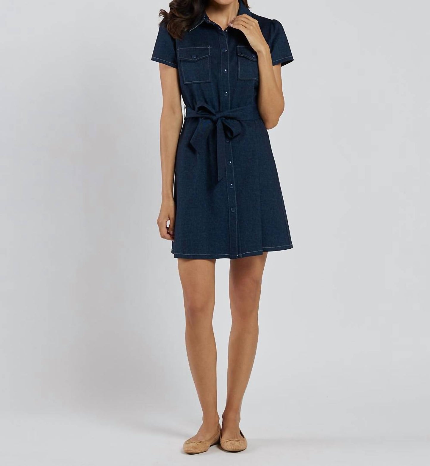 Jude Connally - Ingrid Short Sleeve Denim Dress