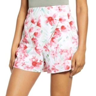 Leith - Shorts de cintura alta com estampa floral elástica