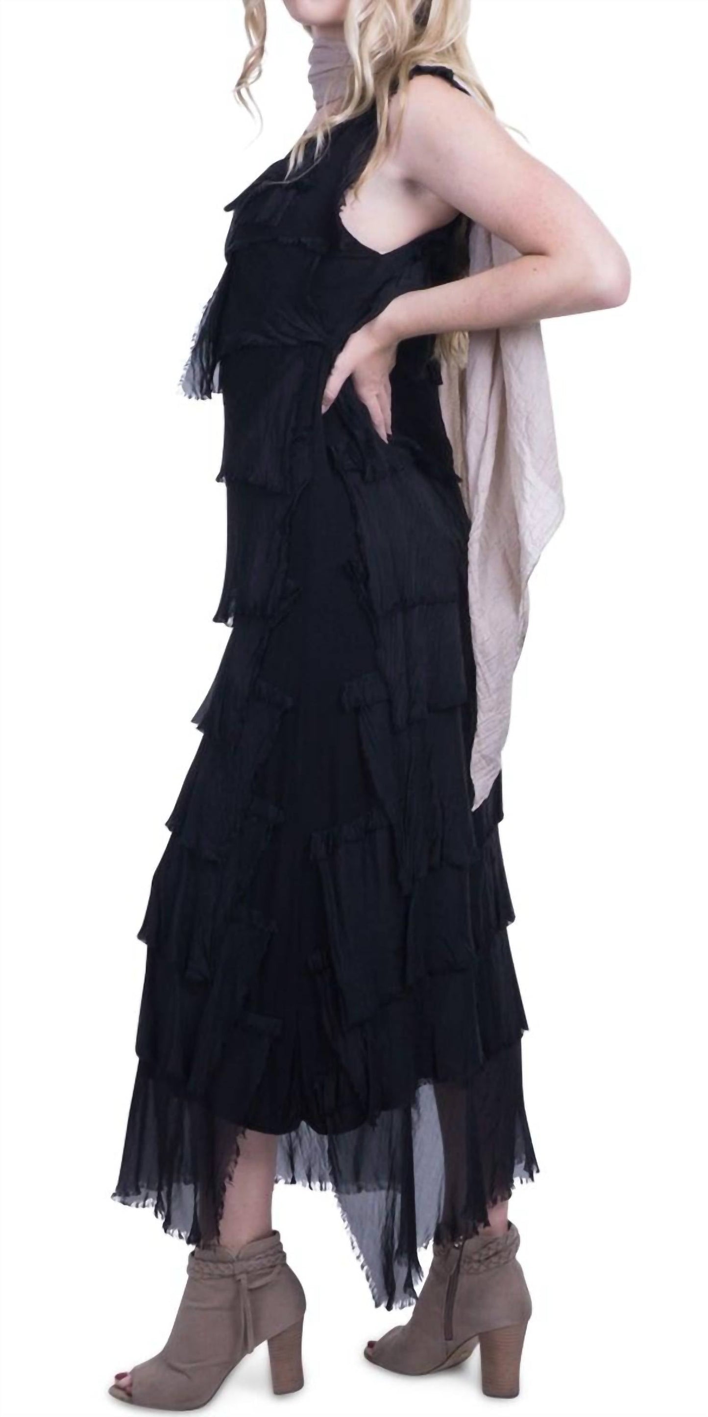 Gigi Moda - Siena Long Ruffle Dress