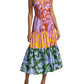 Farm Rio - Tropical Swing Mix Sweetheart Cotton Midi Dress