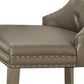 Kacela Synthetic Leather Side Chair Set of 2 - Champagne
