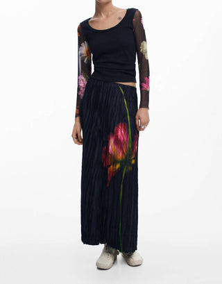 Desigual - SAIA COM TEXTURA ENRUGADA