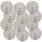Set of 12- Silver Decorative Ornament Balls – 3.9-Inch Plastic Holiday Decorations