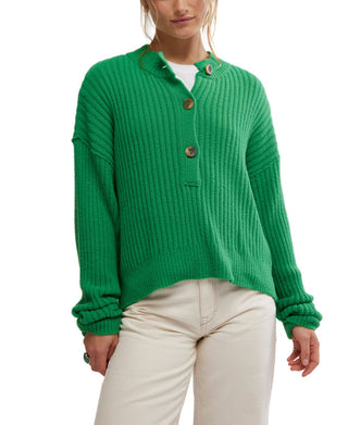 Free People - Suéter Cocoa Henley