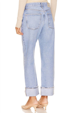 Agolde - Calça Jeans Reta Fran Low Slung