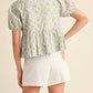 &Merci - Tie Front Top