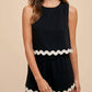 Anniewear - Ric Rac Trim Detailed Top and Short Set