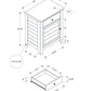 Accent Nightstand, Storage Drawer, Transitional