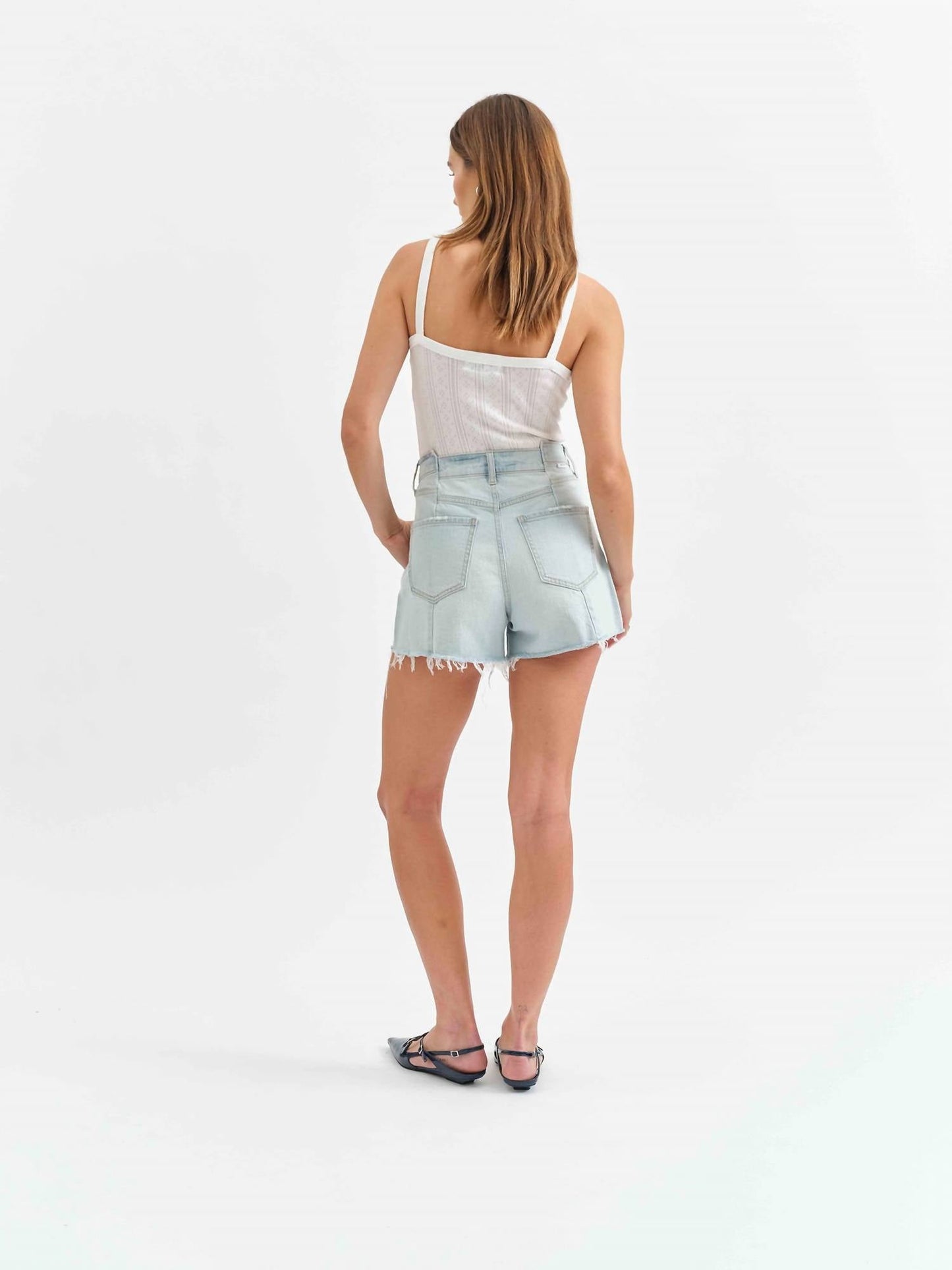 Daze - Knockout Tear & Repair High Rise A-line Short