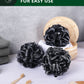 Bath Sponge Set of 3, Black