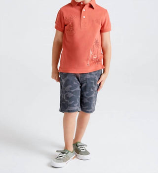 Mayoral - Soft Denim Camo Bermuda Shorts