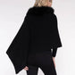 Alashan Cashmere - Fox Trim Topper Poncho