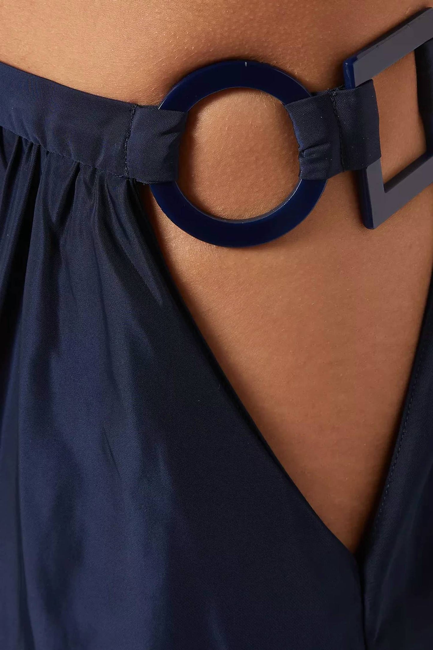 Adriana Degreas - Geometric Spaghetti Strap Crop Top and Voluminous Skirt Set