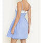 Fore Collection - Floral Trim Cocktail Party Mini Dress