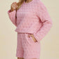 Double Take - Textured Top And Shorts Set