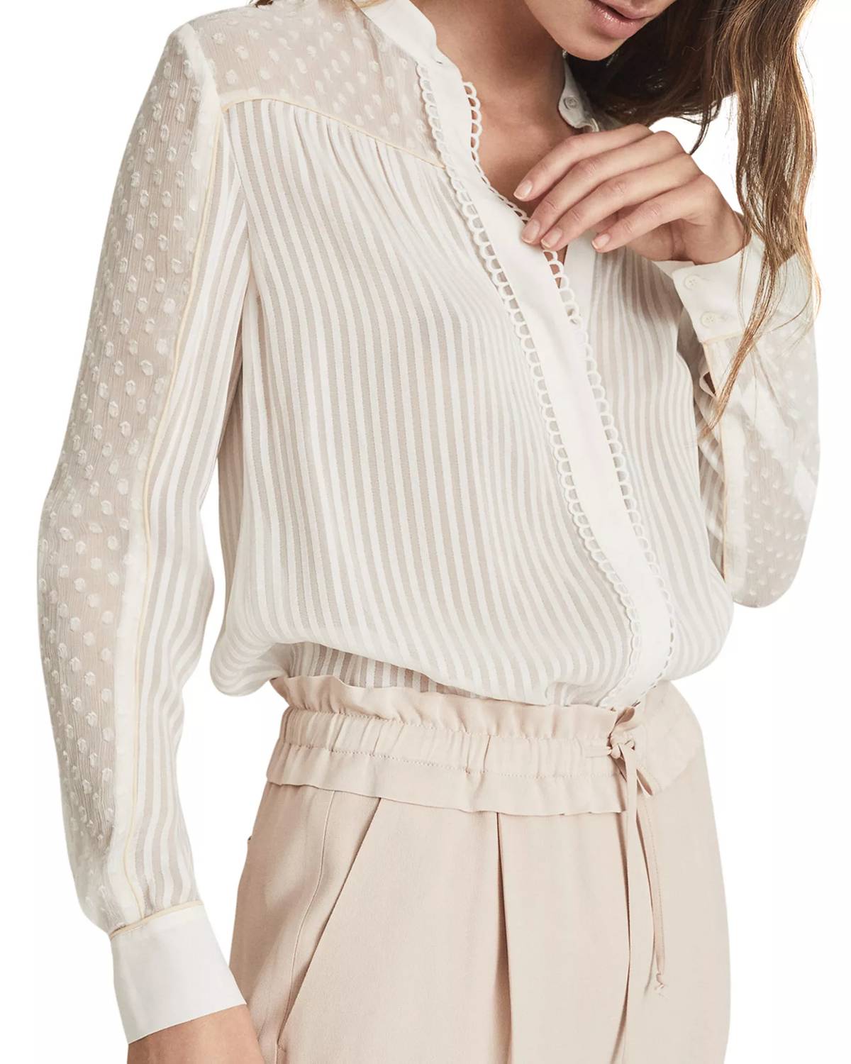 Reiss - Cora Spot Detail Blouse