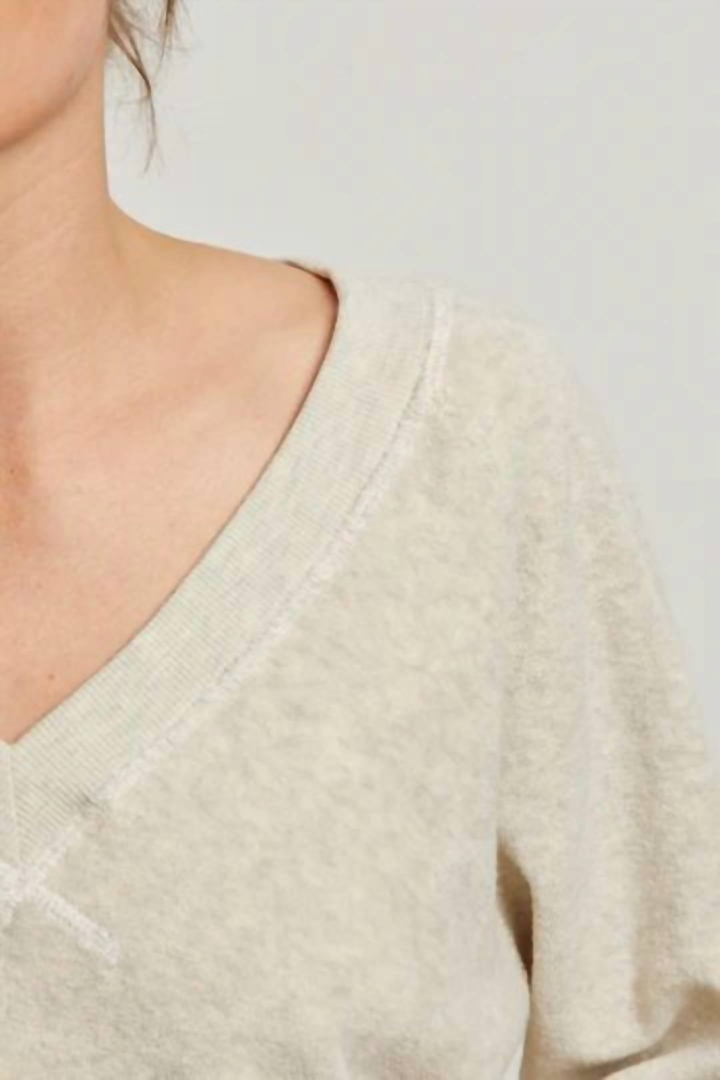 Perfectwhitetee - Sonny Long Sleeve Loop Terry Sinead Top