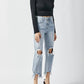 Risen - Rosa High Rise Straight Crop Jeans