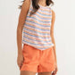 Wishlist - Women's Multi Striped Sweater Knit Tank Top