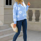 Doublju - Flower Pattern Sweater