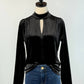 Anthem The Label - Women's Keyhole Split Velvet Top