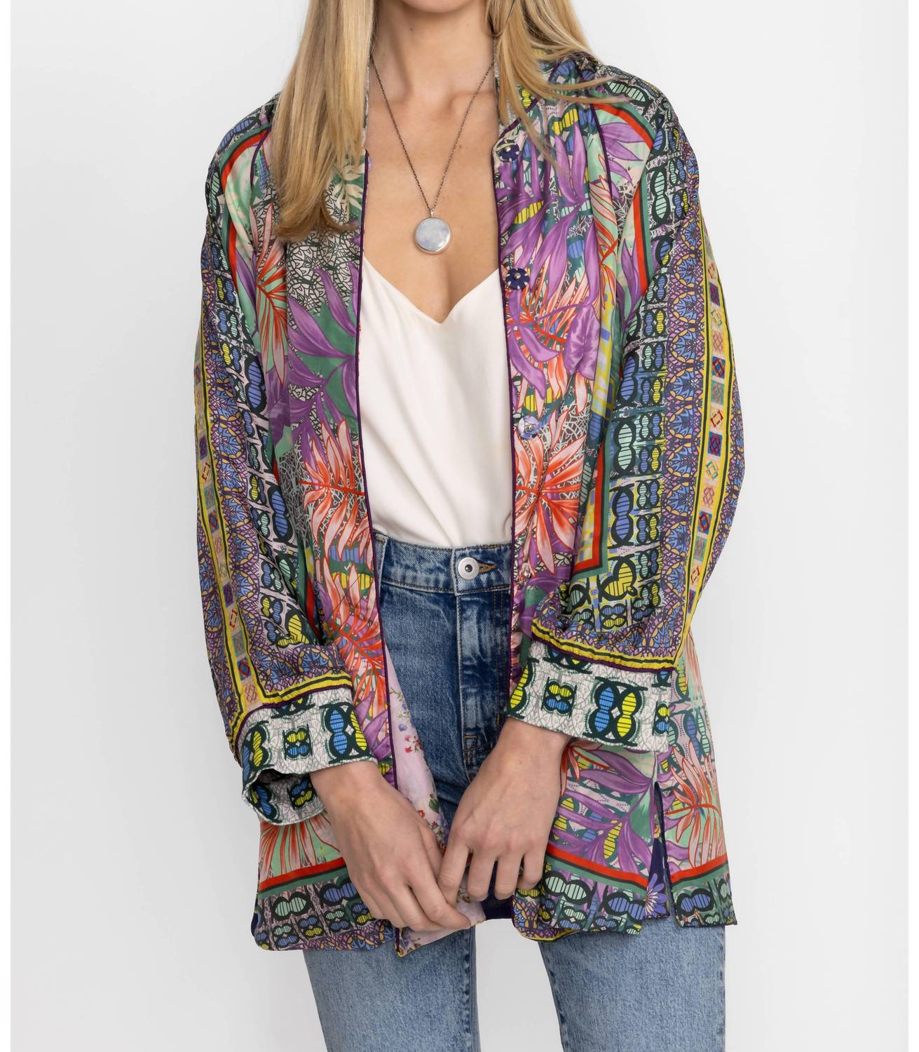 Johnny Was - Reversible Bordona Heather Kimono
