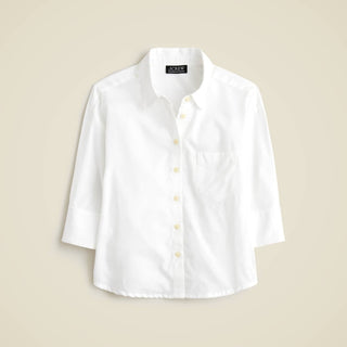 J.Crew - Camisa de botões em sarja espinha de peixe