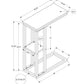 Accent Table C-Shaped - Contemporary Modern