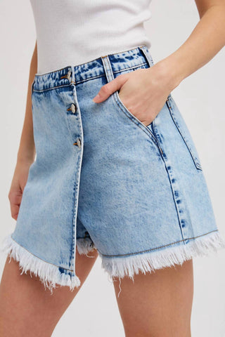 Bluivy - SAIA JEANS COM ACABAMENTO DESFIADO
