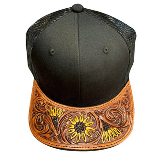 American Darling - Unisex Adjustable With Leather On Visor Cap