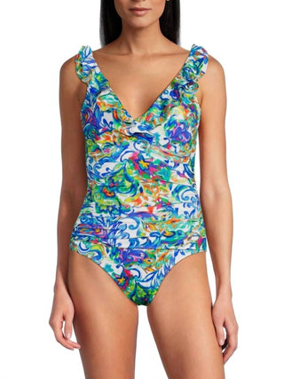 Ralph Lauren - Maiô com babados florais