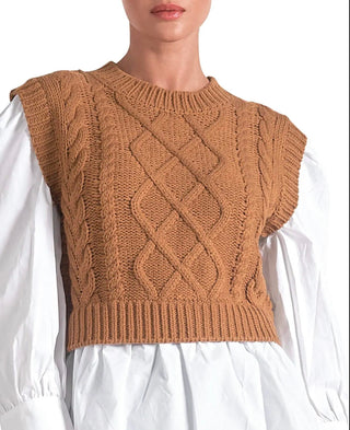 Elan - Colete Suéter em Camadas