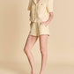 English Factory - High-waisted Weed Shorts