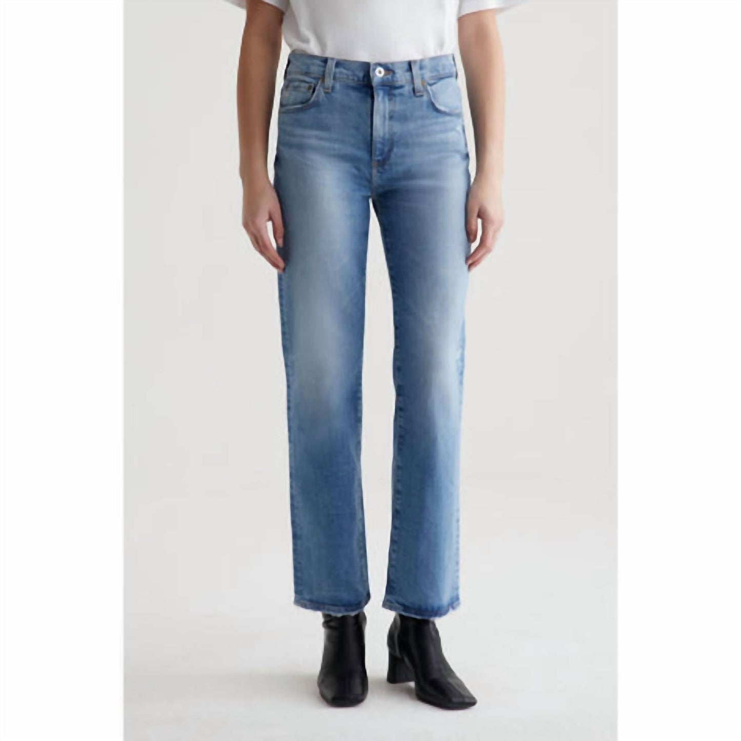 Ag Jeans - Brinley Mid Rise Straight Jeans