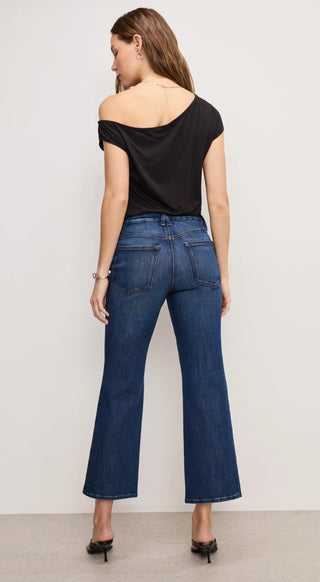 Good American - Calça Jeans Cropped Mini Boot Good Legs