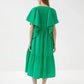 Psophia - Drapey V-Neck Midi Dress