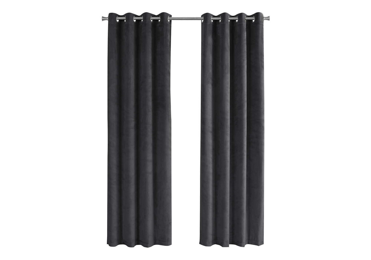 2 Pieces Set Room Darkening Curtain Panels with Grommet - Contemporary Style