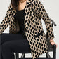 Joseph Ribkoff - Geometric Print Open Front Blazer