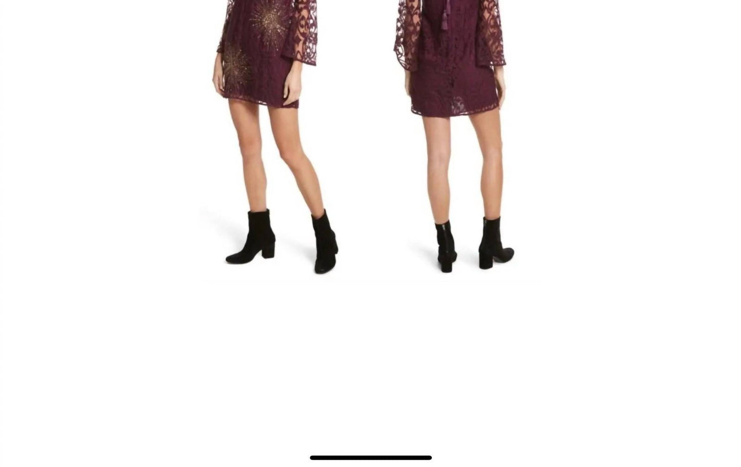 Free People - Crochet Lace Starburst Dress