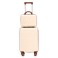 14'/20' 2-Piece ABS Spinner Wheel Luggage Set (Beige)