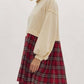 Entro - Twofer Sweatshirt & Plaid Skirt Dress