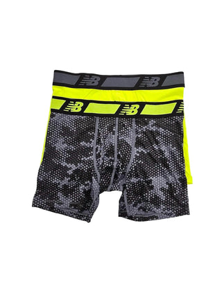 New Balance - Cuecas Boxer Masculinas Dry and Fresh Performance de 6" com 2 unidades