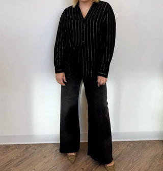 Pistola - Calça jeans larga de cintura alta Jhett