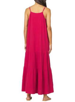 Vestido longo de gaze Dear John Denim